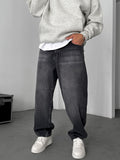 Washed Baggy Jean with Stitching