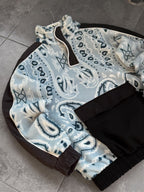 Ethnic Patterned Plush Sweatshirt
