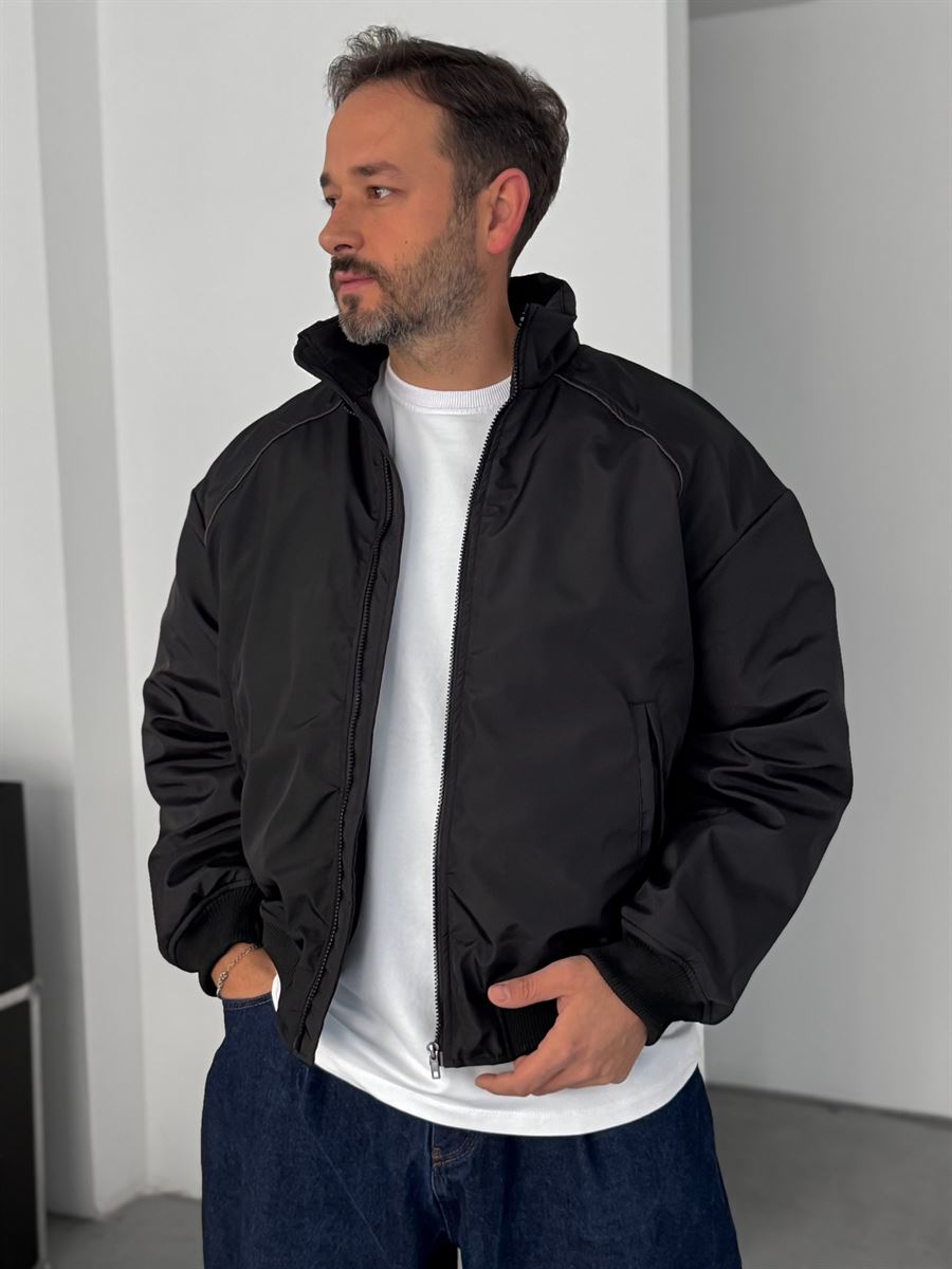 Piping Detailed Bomber Jacket