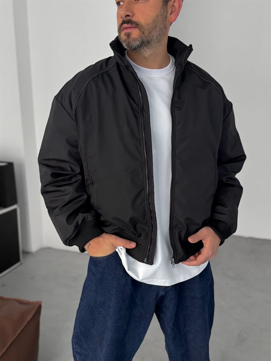 Piping Detailed Bomber Jacket