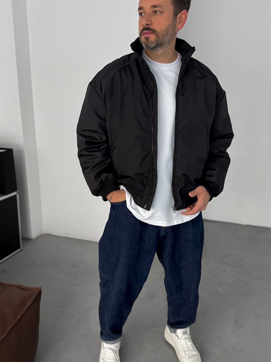 Piping Detailed Bomber Jacket