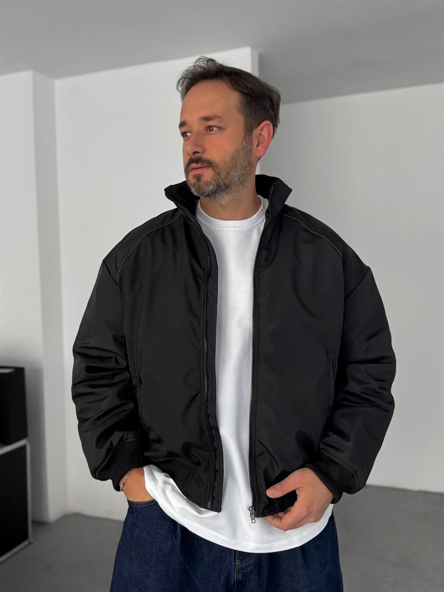 Piping Detailed Bomber Jacket