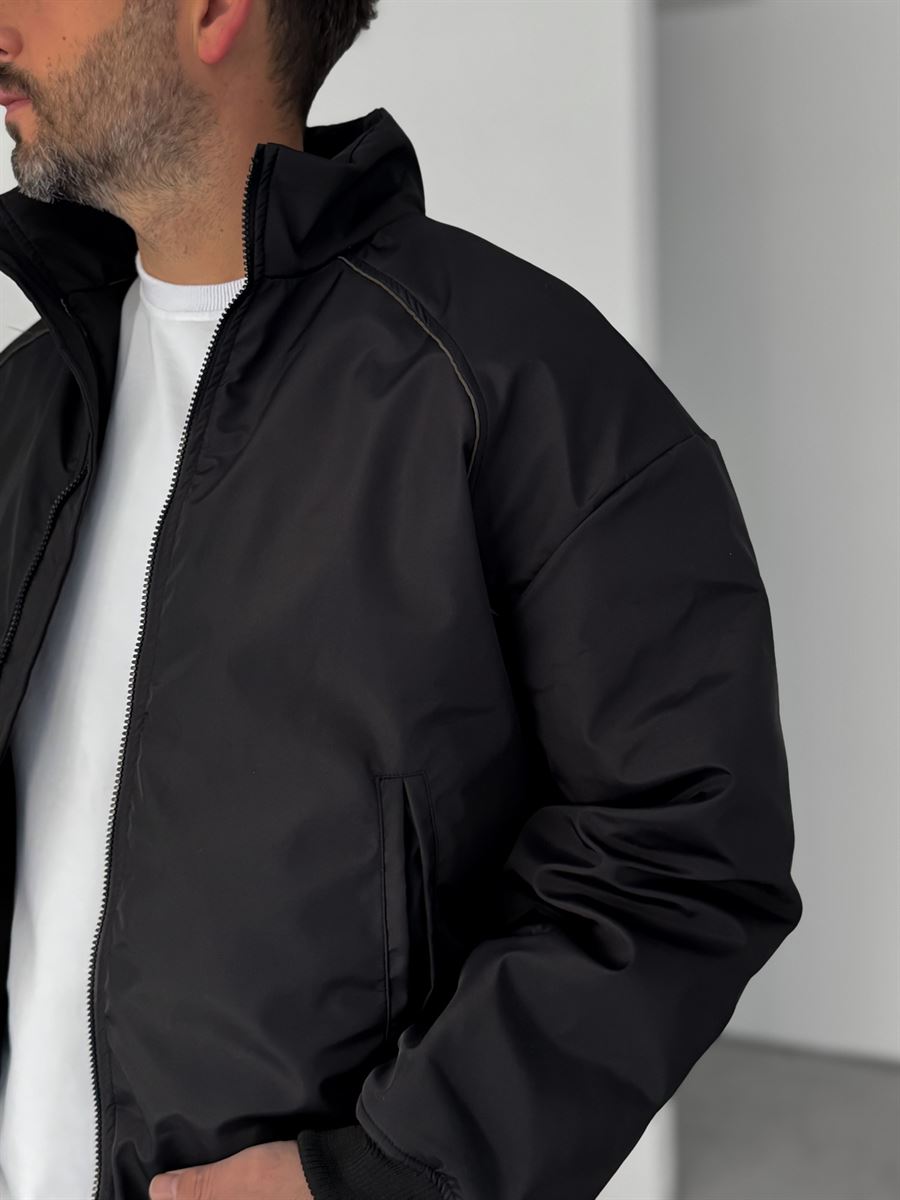 Piping Detailed Bomber Jacket