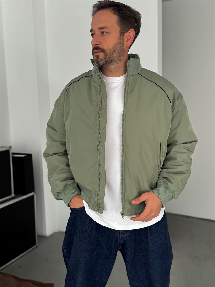 Piping Detailed Bomber Jacket