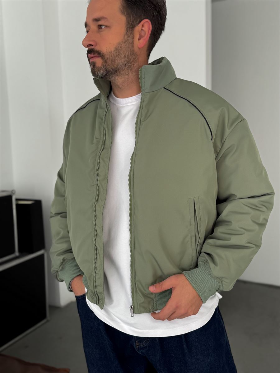 Piping Detailed Bomber Jacket