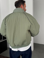 Piping Detailed Bomber Jacket