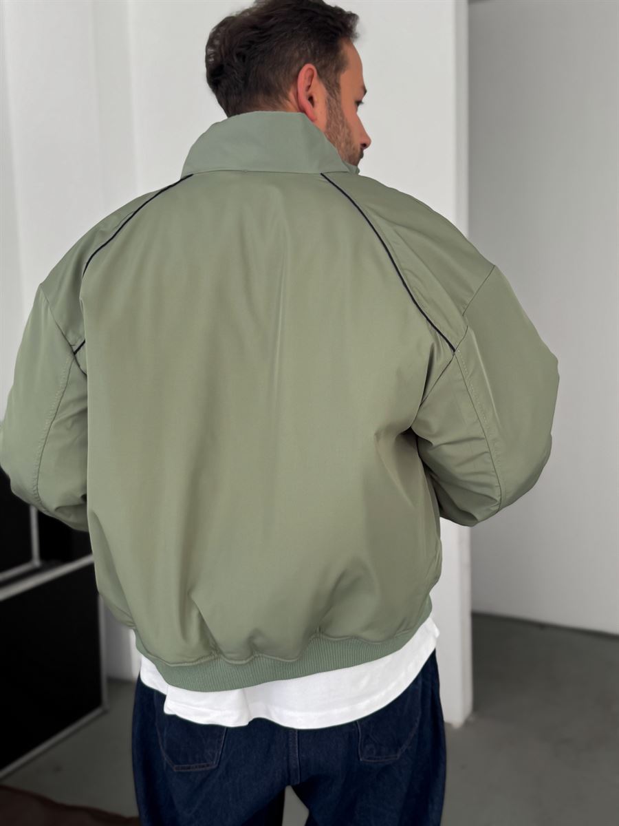 Piping Detailed Bomber Jacket