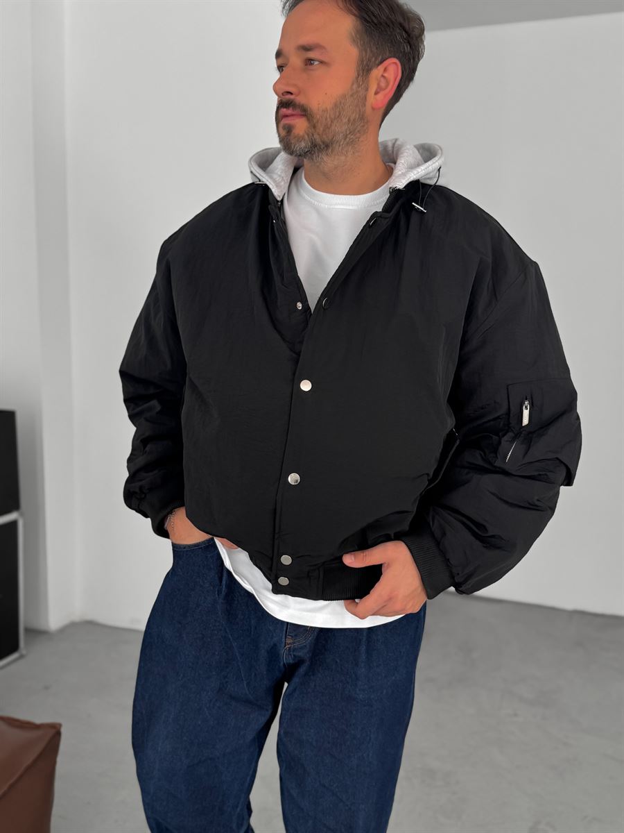 Hooded Bomber Jacket