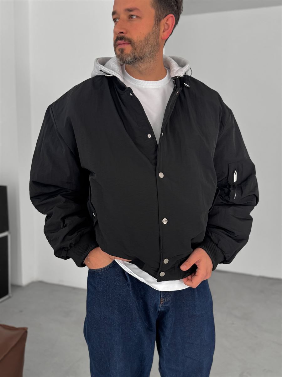 Hooded Bomber Jacket