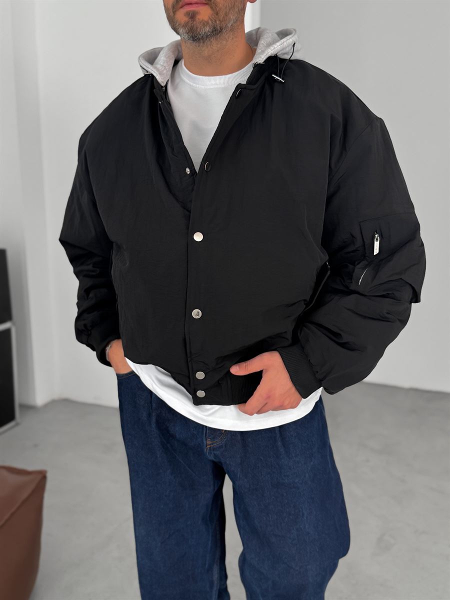 Hooded Bomber Jacket