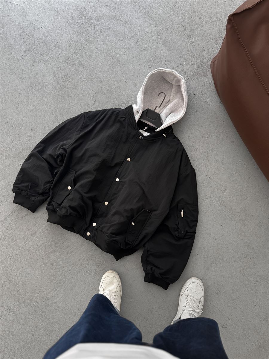 Hooded Bomber Jacket