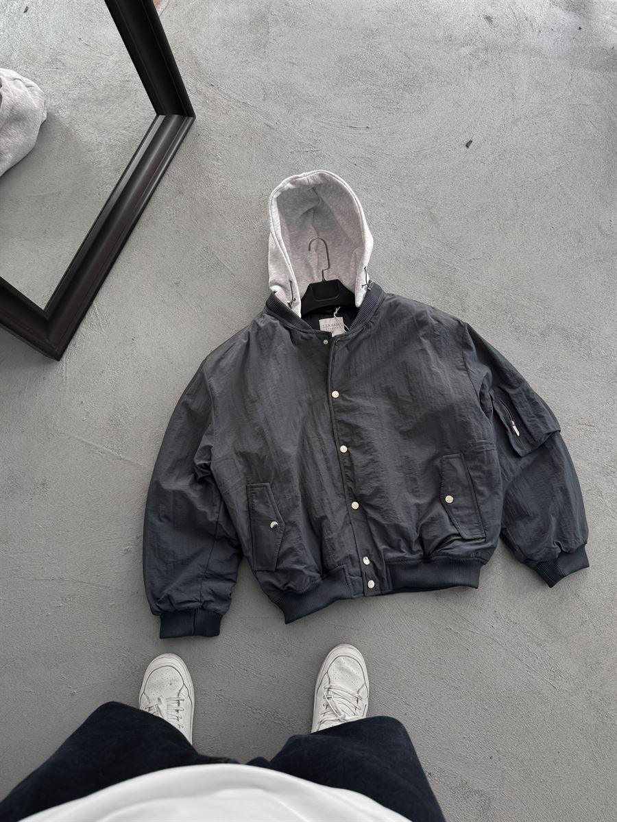 Hooded Bomber Jacket