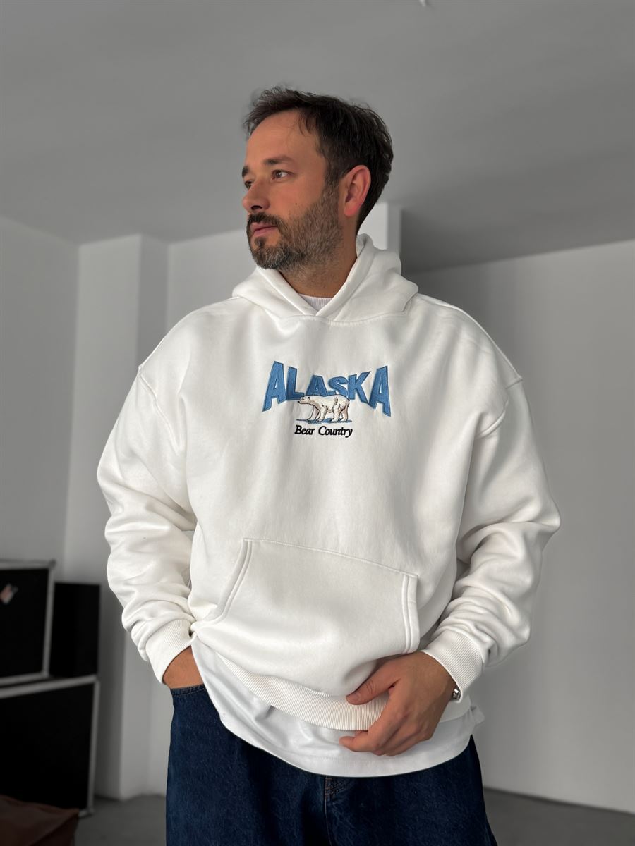 Alaska Embroidered Hooded Sweatshirt