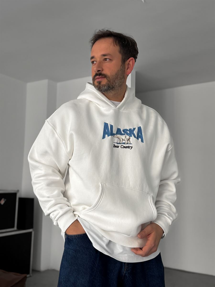 Alaska Embroidered Hooded Sweatshirt
