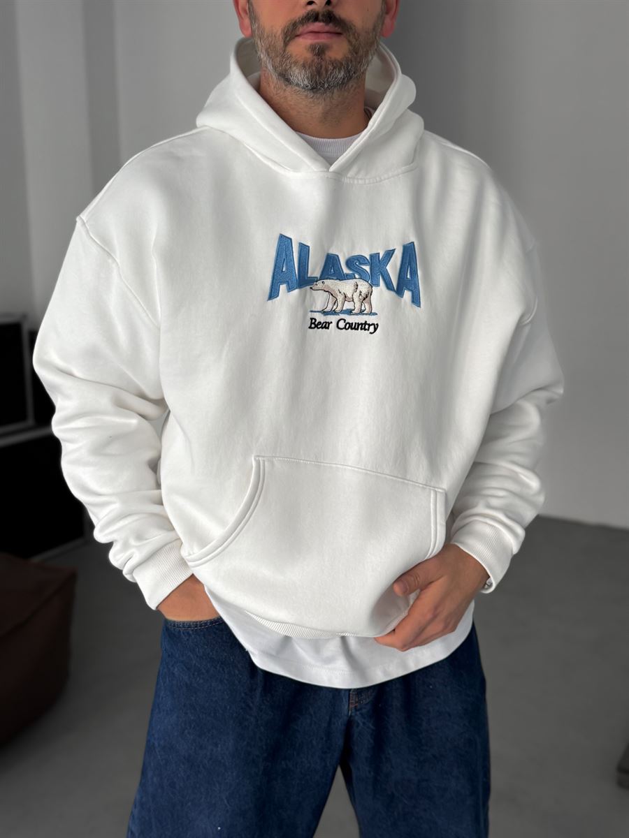Alaska Embroidered Hooded Sweatshirt