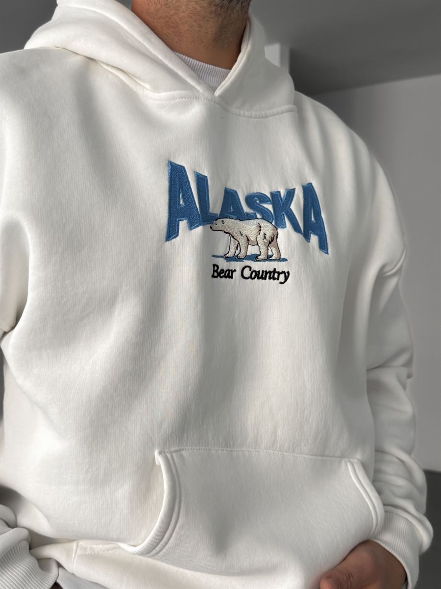 Alaska Embroidered Hooded Sweatshirt