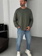 Modal Fabric Lycra Oversize Sweatshirt