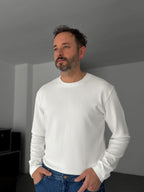 Modal Fabric Lycra Slim Fit Sweatshirt