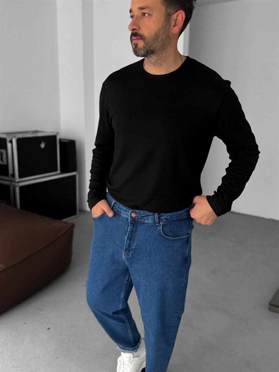 Modal Fabric Lycra Slim Fit Sweatshirt