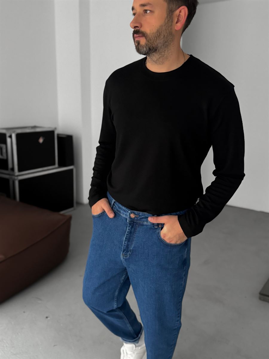 Modal Fabric Lycra Slim Fit Sweatshirt