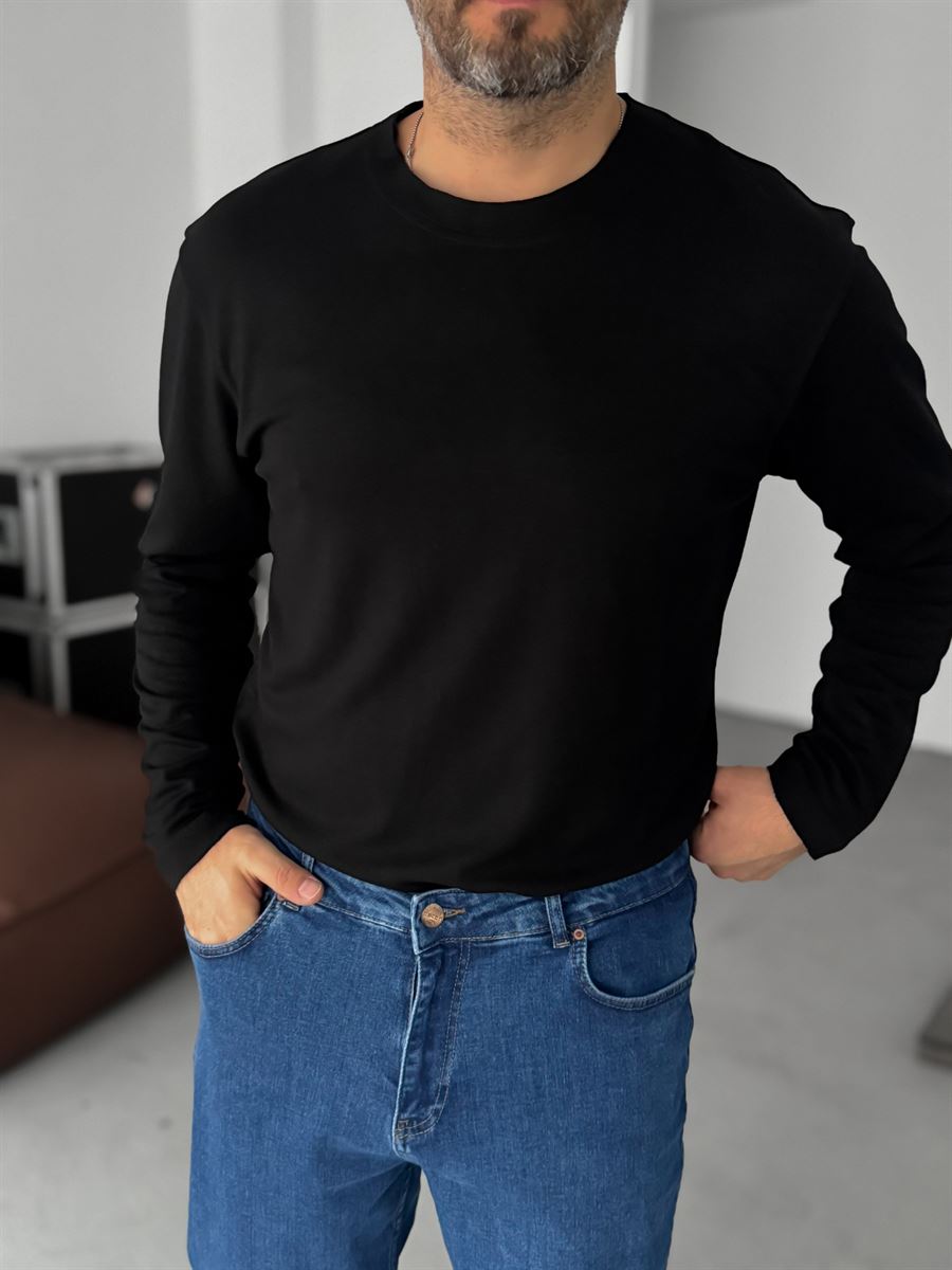 Modal Fabric Lycra Slim Fit Sweatshirt