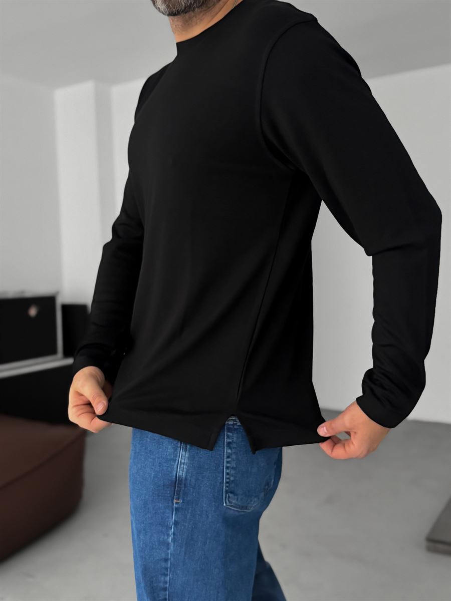 Modal Fabric Lycra Slim Fit Sweatshirt
