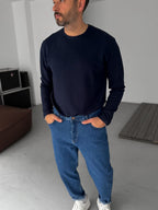 Modal Fabric Lycra Slim Fit Sweatshirt