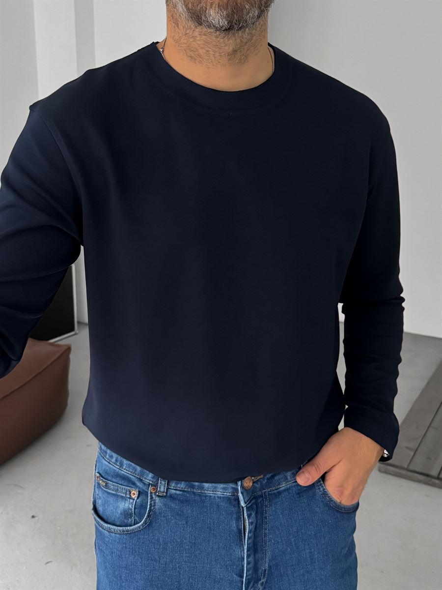 Modal Fabric Lycra Slim Fit Sweatshirt