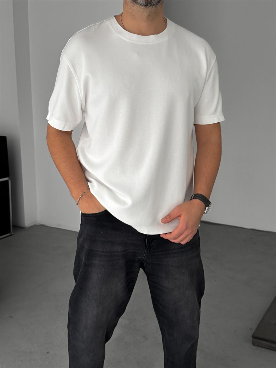 Modal Fabric Lycra Slim Fit T-Shirt
