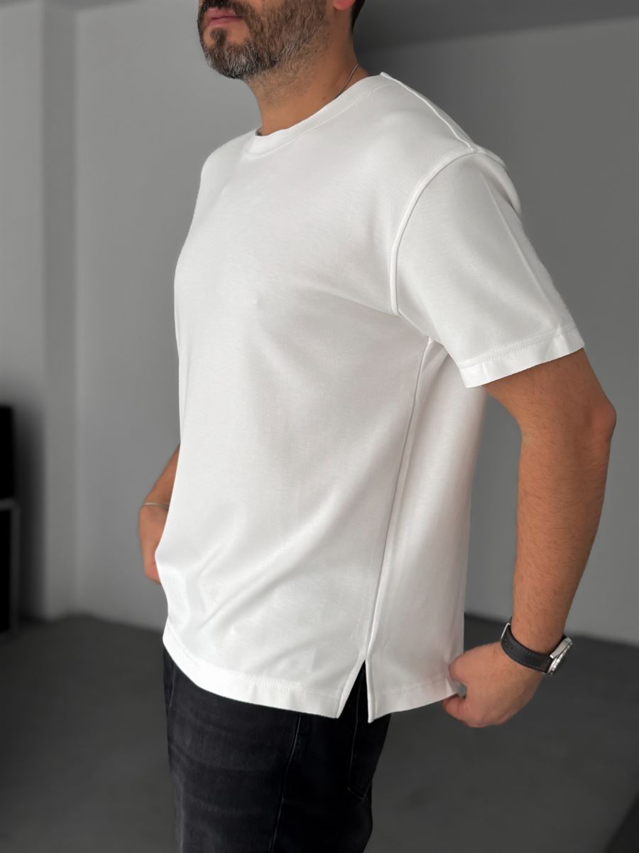 Modal Fabric Lycra Slim Fit T-Shirt