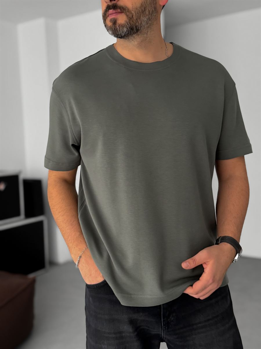 Modal Fabric Lycra Slim Fit T-Shirt