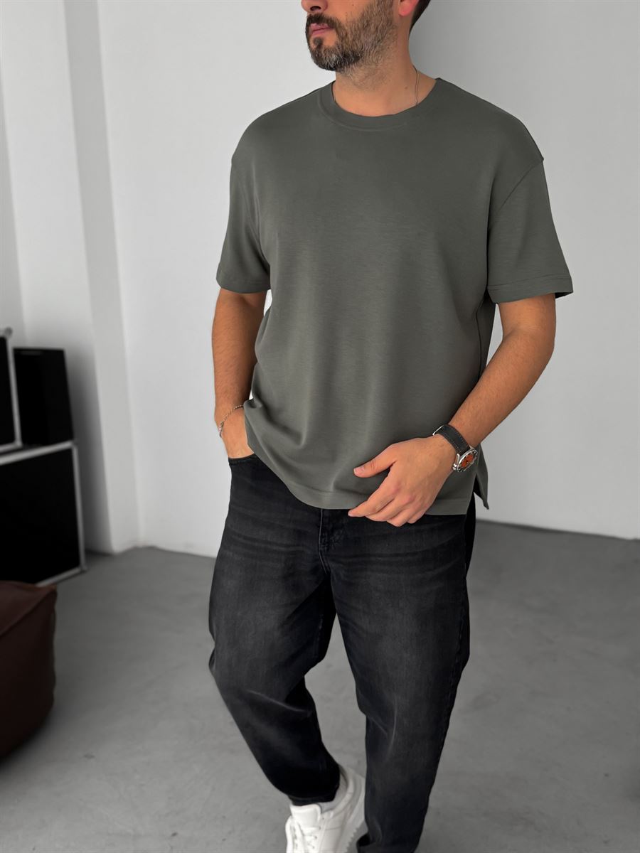 Modal Fabric Lycra Slim Fit T-Shirt
