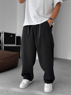 Loose Fit Pleated Gabardine Pants