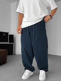 Loose Fit Pleated Gabardine Pants