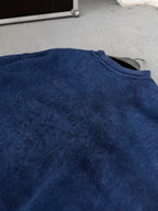 Back Embroidered Washed Sweatshirt