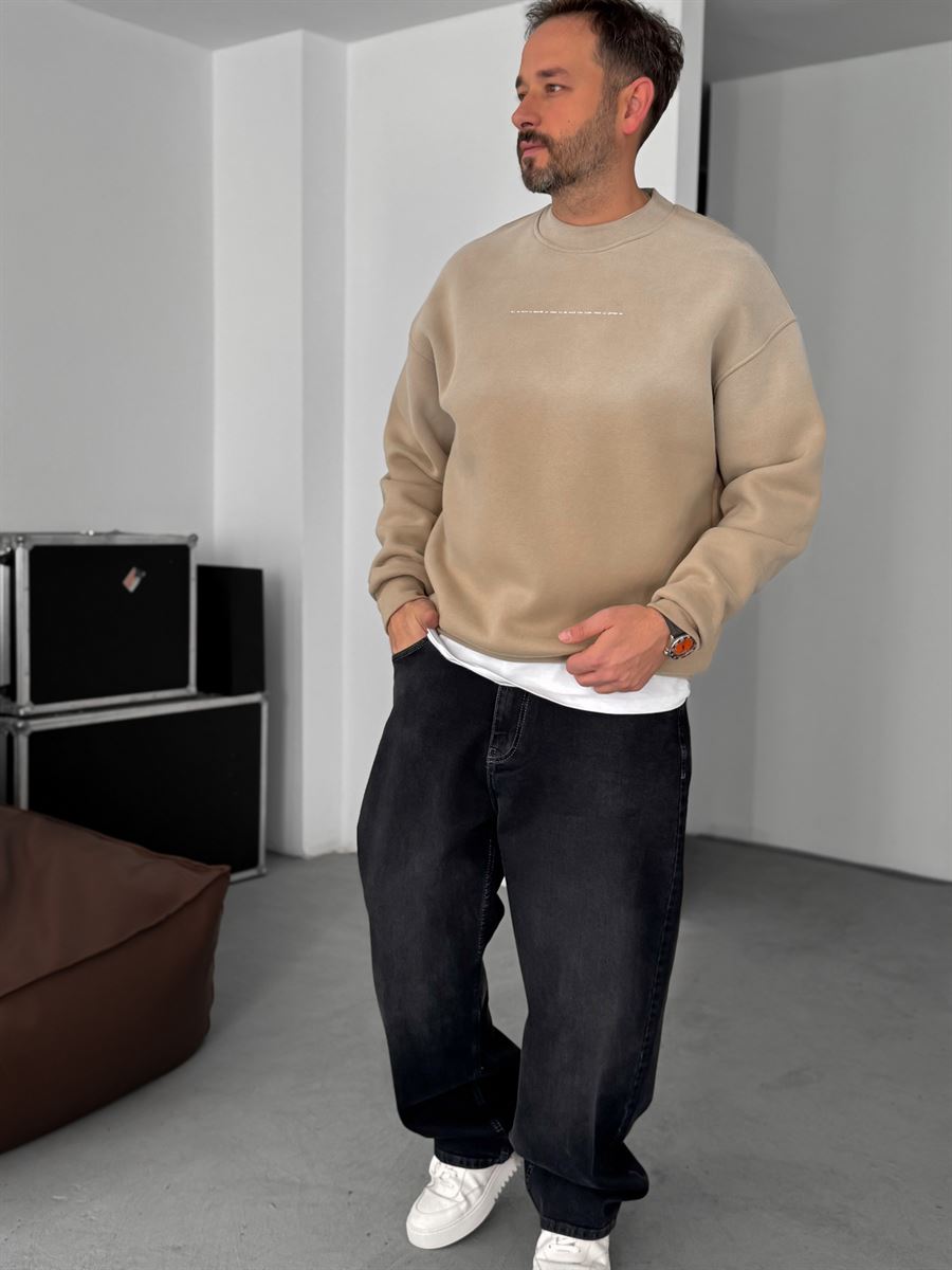 Decide Printed Washed Sweatshirt