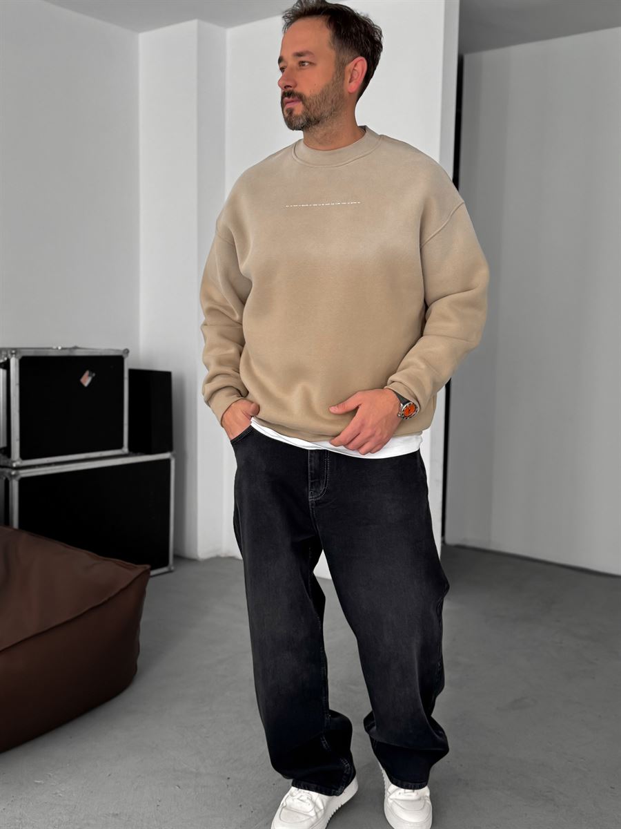 Decide Printed Washed Sweatshirt