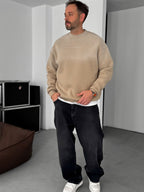 Decide Printed Washed Sweatshirt