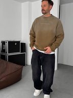 Decide Printed Washed Sweatshirt