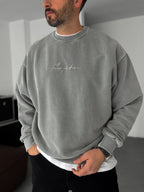 Dreams Embroidered Washed Sweatshirt