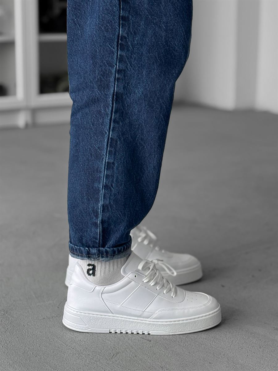 Faux Leather Sneakers