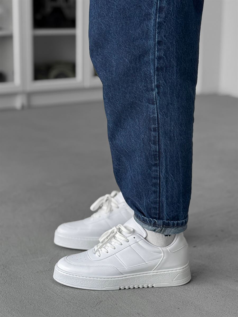 Faux Leather Sneakers