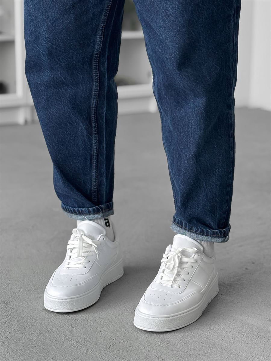 Faux Leather Sneakers