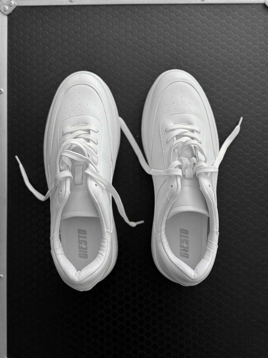 Faux Leather Sneakers