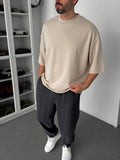 Beige 3 Thread Oversize T-Shirt TW-1072