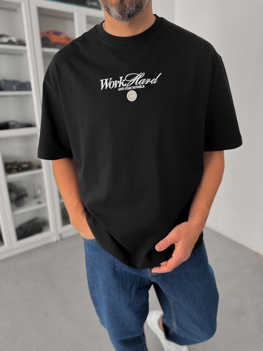 Black Old Money Back Print T-Shirt TW-1034