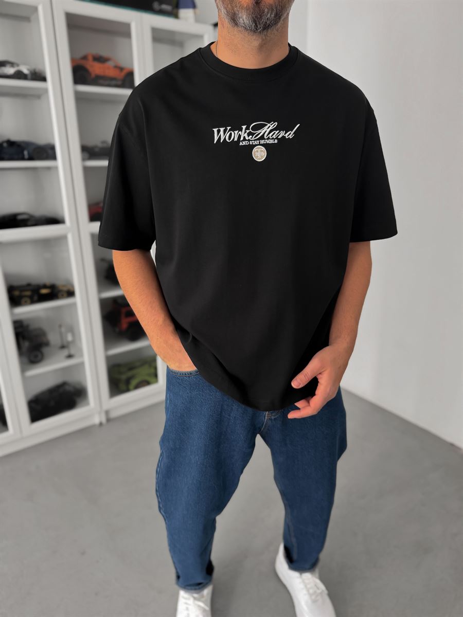 Black Old Money Back Print T-Shirt TW-1034