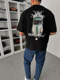 Black Old Money Back Print T-Shirt TW-1034