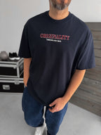 Navy Blue Statue of Liberty Printed T-Shirt TW-1033