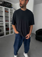 Anthracite Modal Fabric Oversize T-Shirt TW-1077